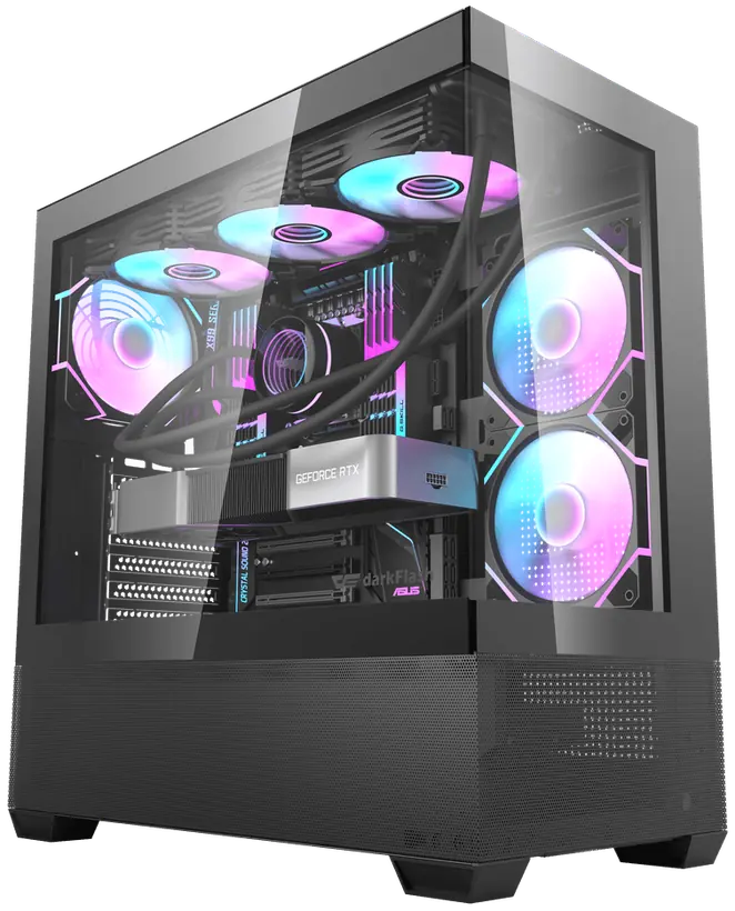 A PC we built, assembled in our workshop